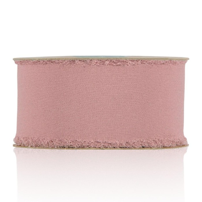 NASTRO CHIFFON MM50X10MT ROSA ANTICO